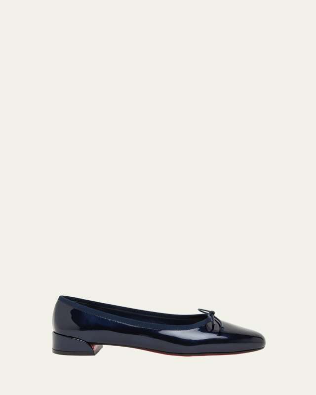 Sweetie Jane Patent Red Sole Ballerina Flats